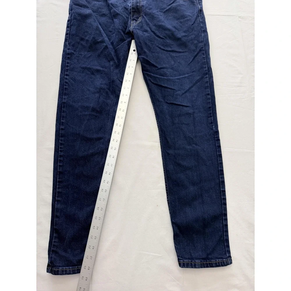Levi's 512 Jeans Mens 38x32 Blue Dark Wash Slim Tapered Denim Pants Casual